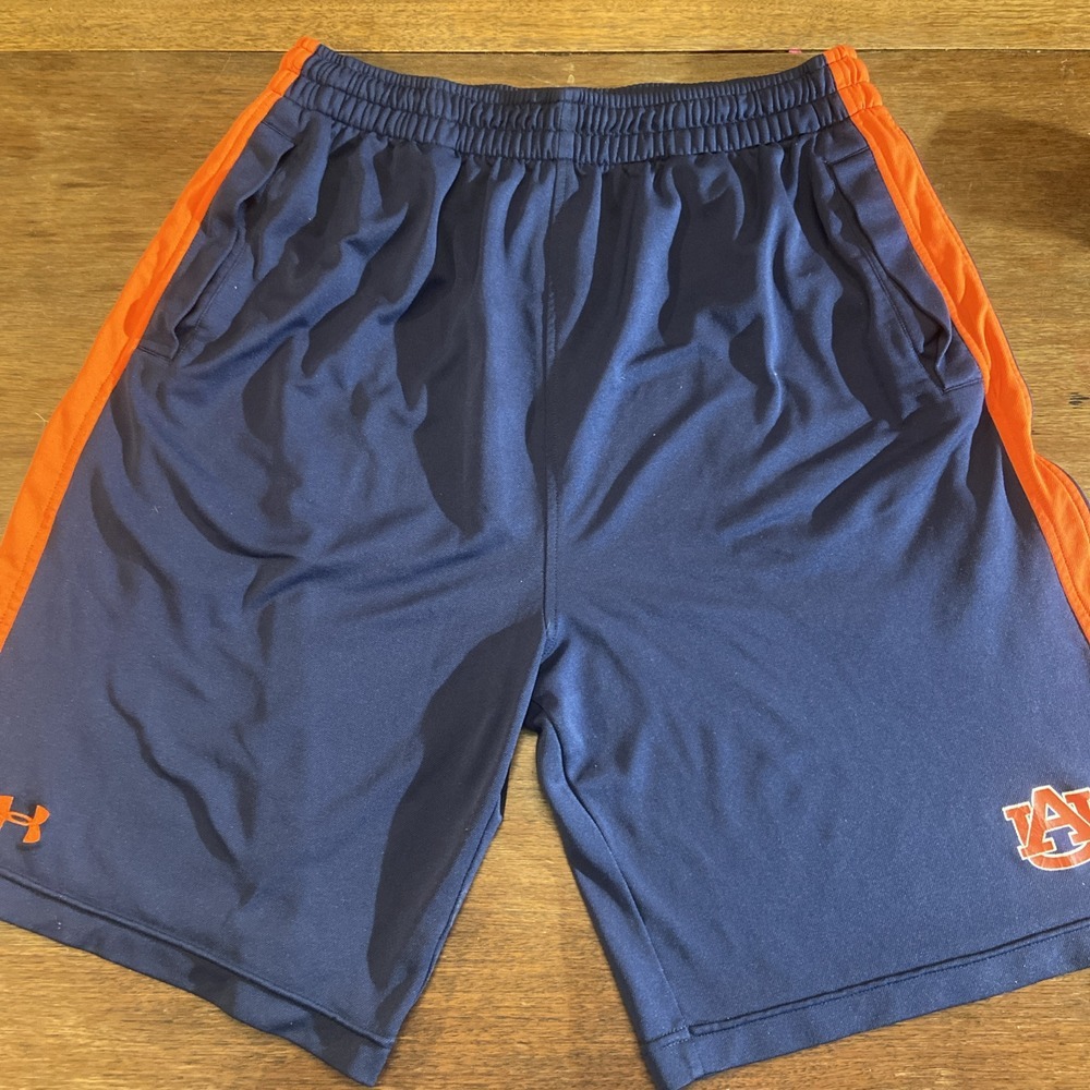 Used Under Armour Auburn Tigers Navy And Orange Shorts Size‎ S